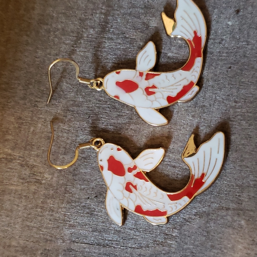🎏Gold plated Koi Fish Earrings